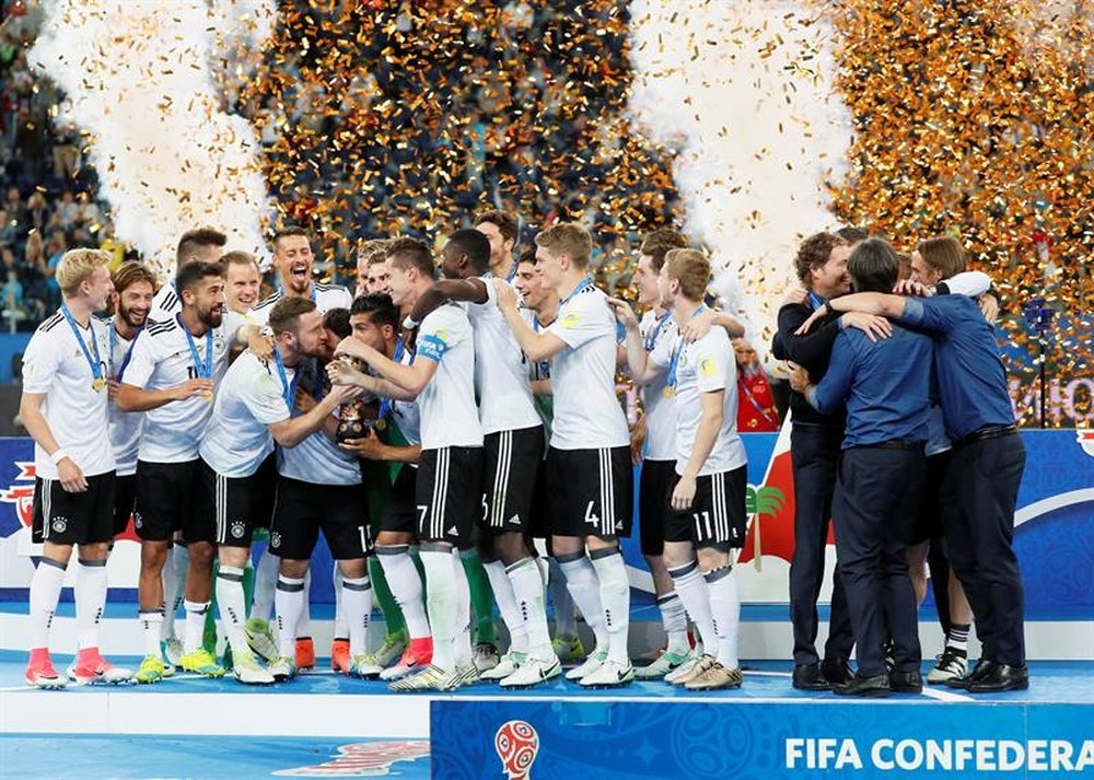 Alemania quiere acabar con el gafe de la Copa Confederaciones. EFE/AFP