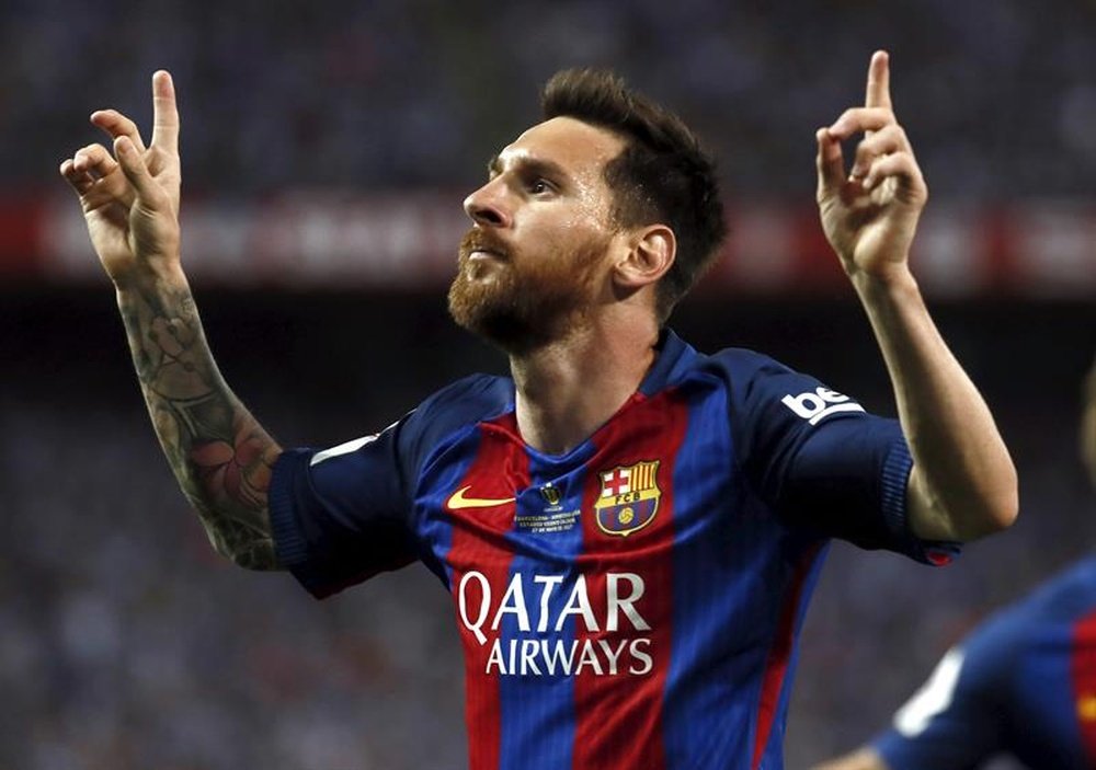 Messi starred in the clash at the Bernabeu which ended 2-3. EFE