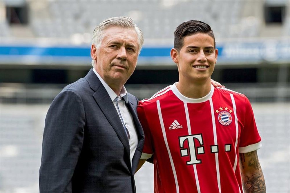 James and Ancelotti had an excellent working relationship. EFE