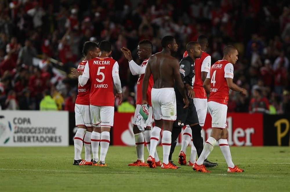 Santa Fe logró el pase en el último suspiro. EFE