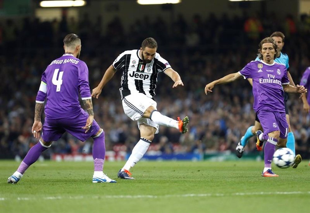 La Juventus y el Madrid se ven las caras en el Bernabéu. EFE/Archivo