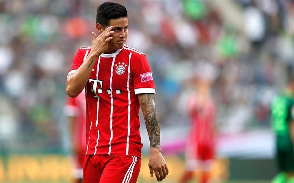 El Bayern está preocupado por el estado de James Rodríguez. EFE/EPA/Archivo