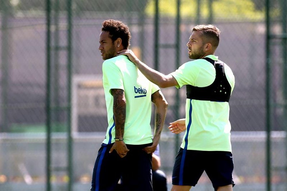 Alba volvió a hablar de la salida de Neymar. EFE/Archivo