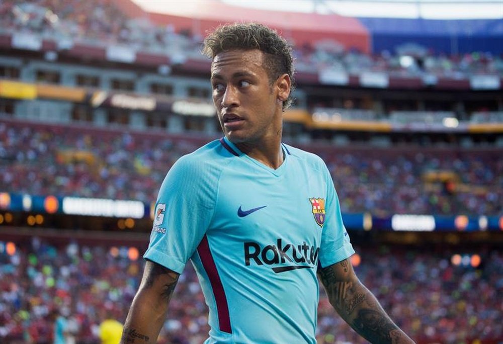 Neymar had a training ground bust-up with new team-mate Nelson Semedo. EFE