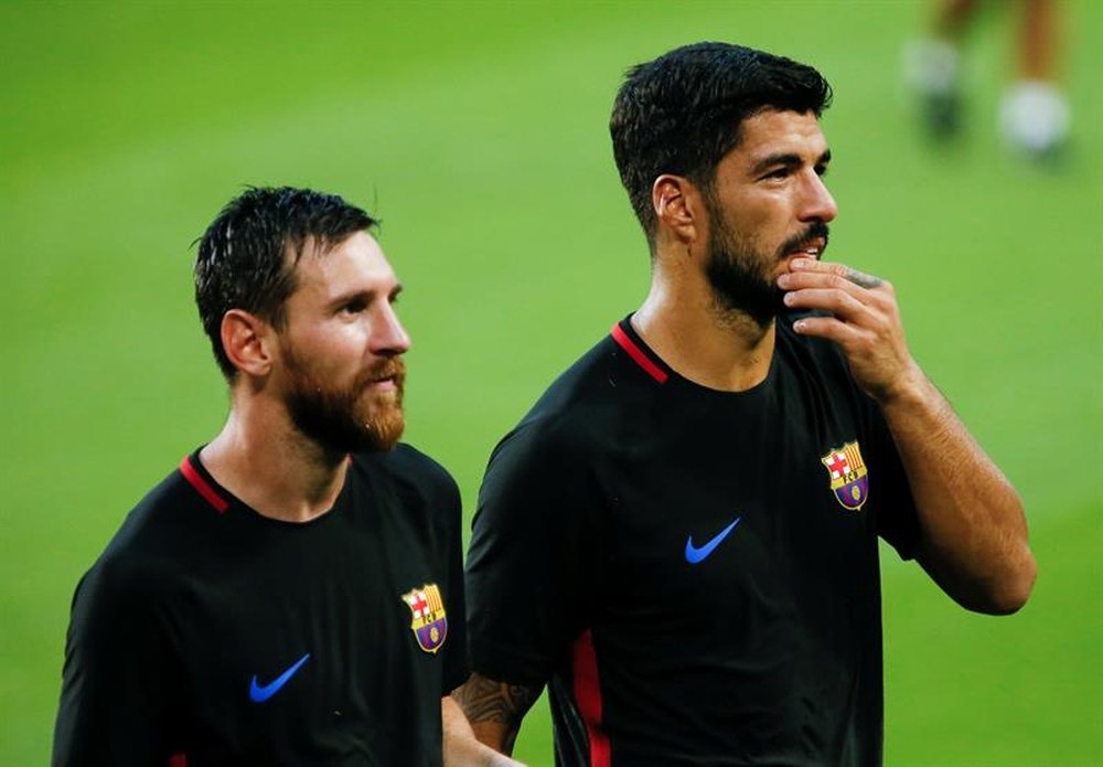 Messi, Luis Suárez e Iniesta, ausencias para el amistoso ante el Nàstic. EFE