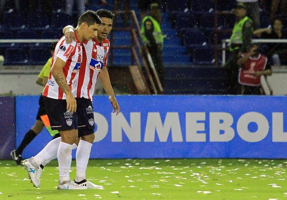 Teo firmó la sentencia que le dio a Junior el título y el pase a la Libertadores. EFE