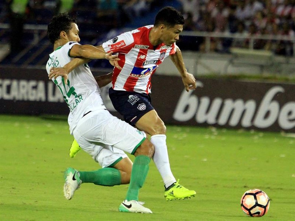Junior venció a Deportivo Cali gracias al gol de Barrera. EFE/Archivo