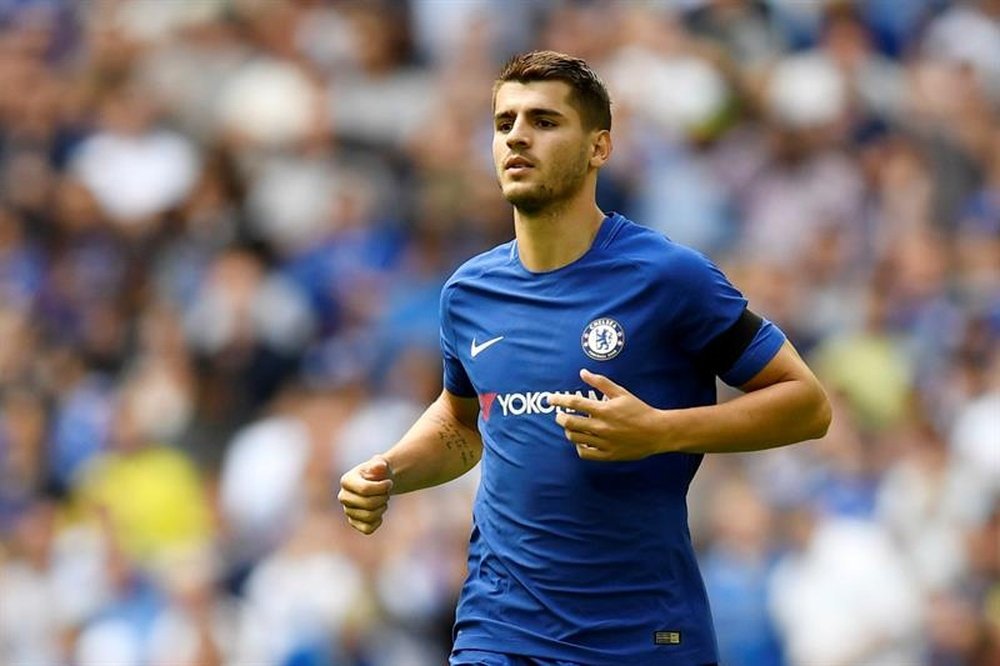 Morata came on as a 74th-minute substitute in the FA Community Shield loss to Arsenal. EFE
