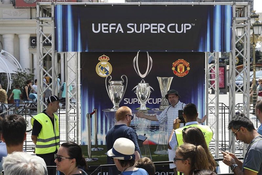 The European Super Cup could see temperatures of up to 40 degrees. EFE