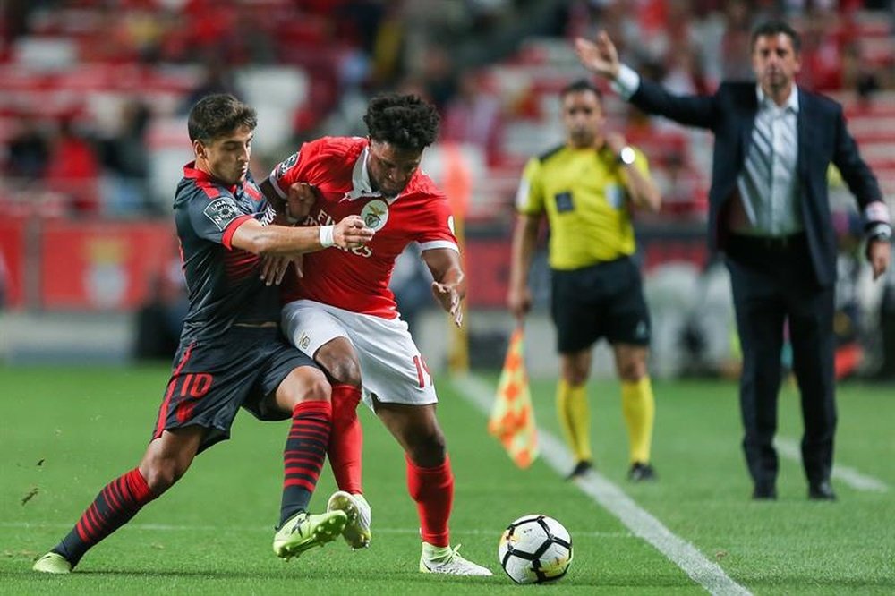 O médio do Sporting de Braga pode estrear-se pelos sub-21 lusos. EFE/Mario Cruz