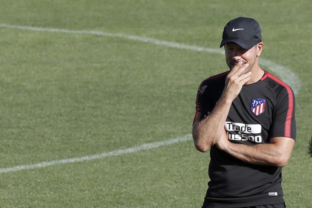 Simeone lleva desde 2012 al frente del Atlético. EFE