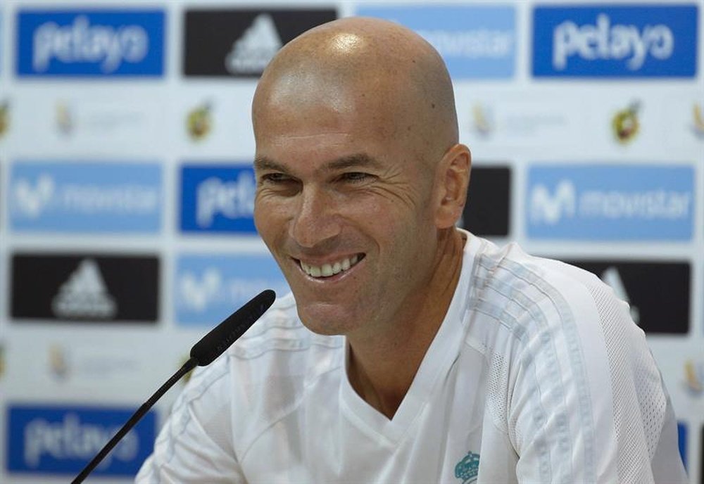 Zidane se mostró feliz, pero cauteloso. EFE