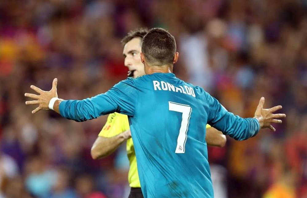 Cristiano Ronaldo fue expulsado en el pasado encuentro ante el Barça. EFE