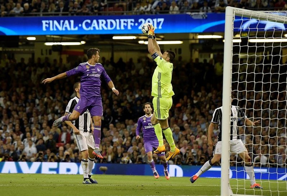 Cristiano y Buffon serán dos protagonistas de la eliminatoria Juventus-Real Madrid. EFE/Archivo
