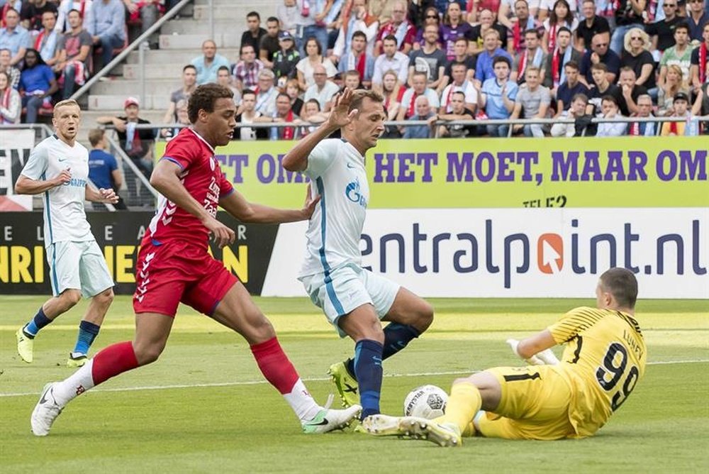 O Zenit bateu o Utrecht por 2-0. EFE/Joep Leenen
