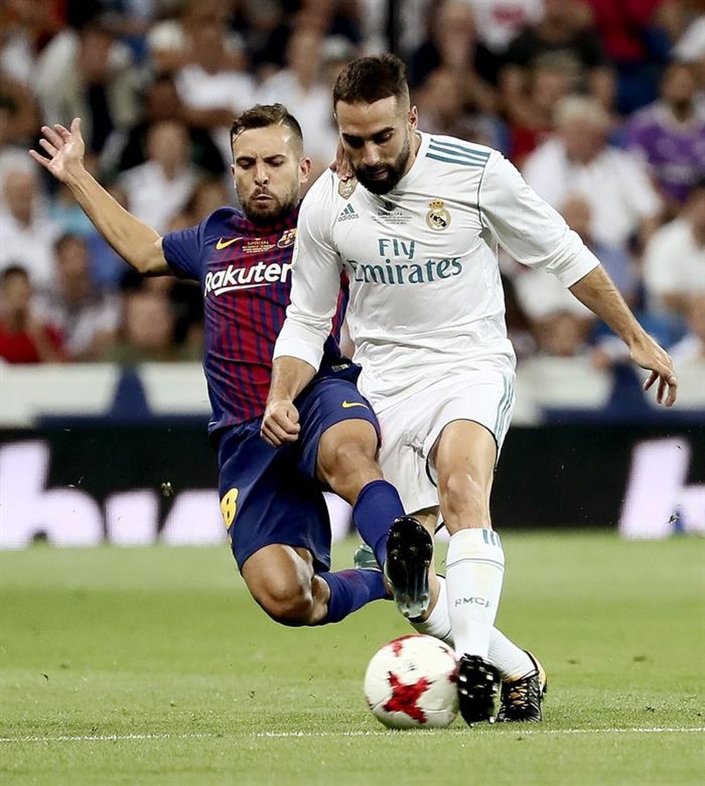 Carvajal believes Real Madrid were totally dominant in last night's Super Cup. AFP