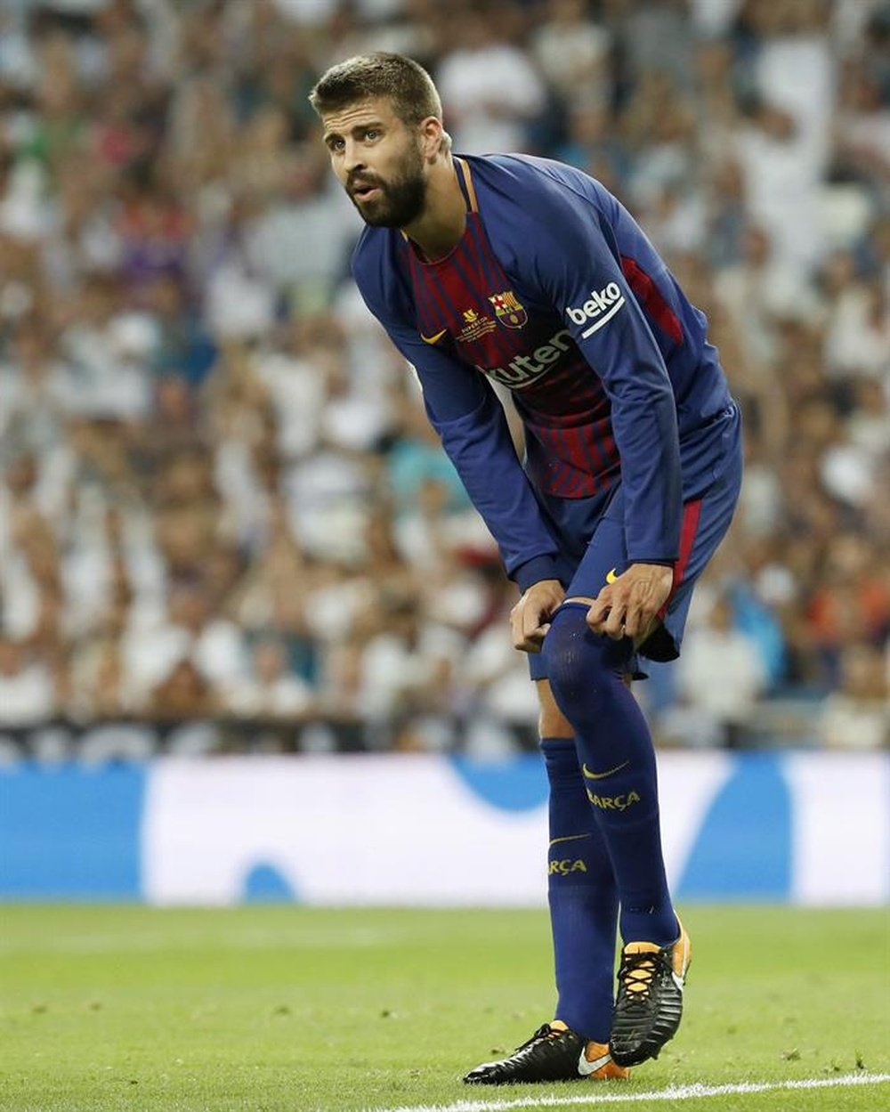 Pique will miss the trip to Leganes. EFE