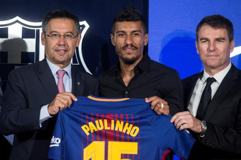 Paulinho is looking forward to play for his new side Barcelona. AFP