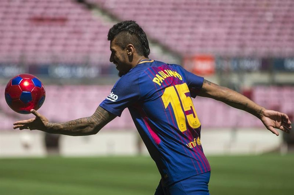 Paulinho ha dejado buena impresión en los primeros entrenamientos. EFE