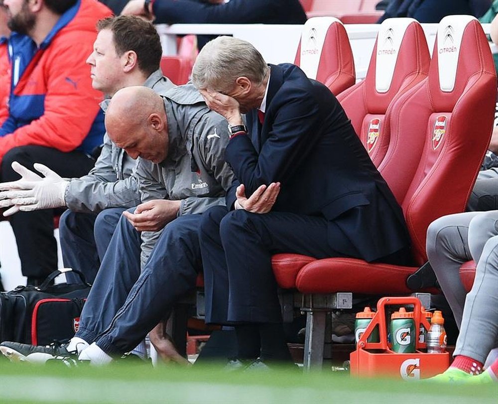 Wenger could not find a way to overcome Stoke. AFP