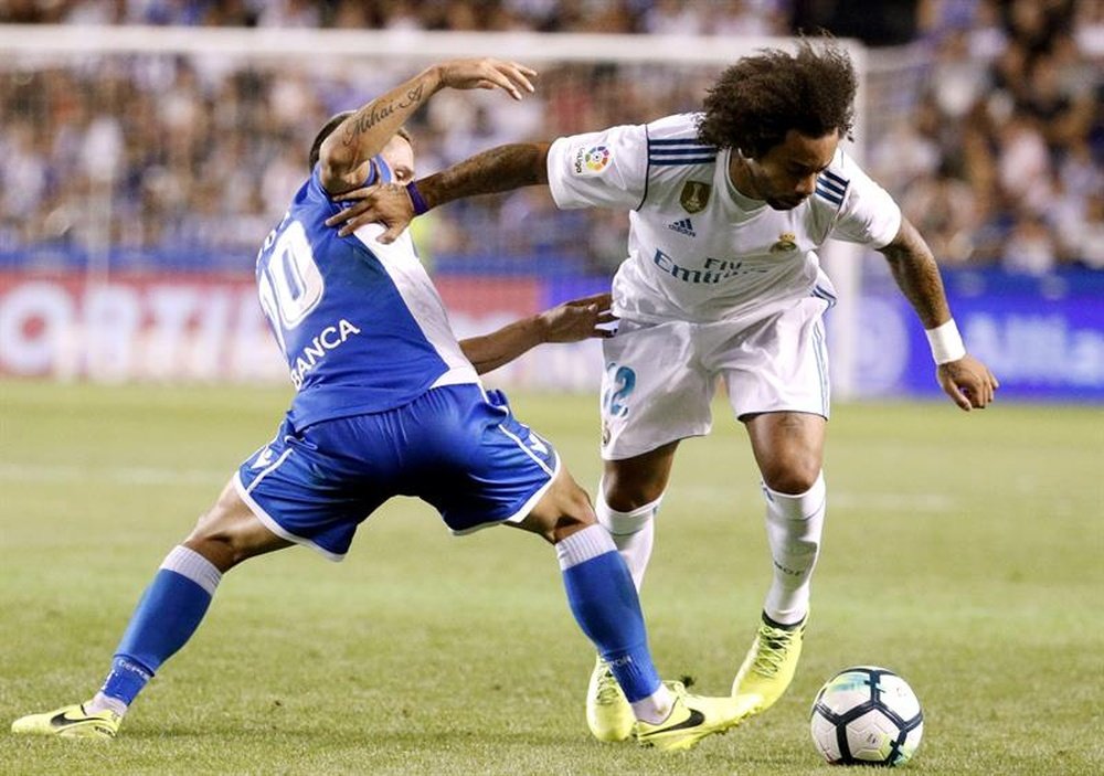 Marcelo asistió a Casemiro en el segundo gol. EFE