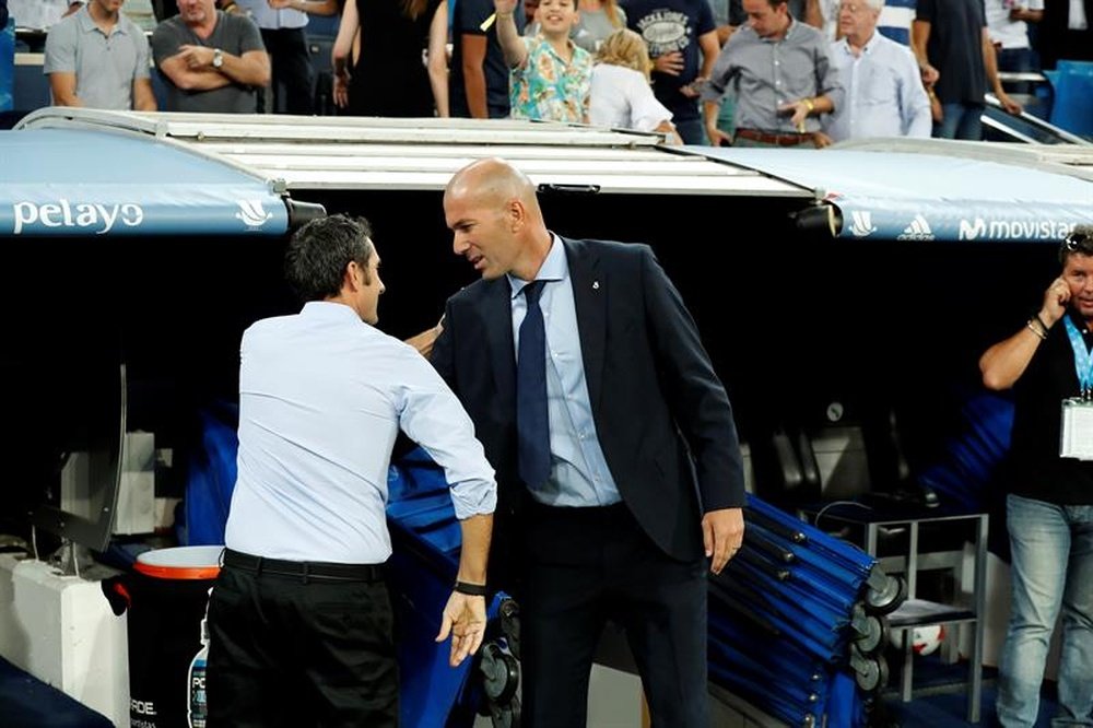 Valverde y Zidane han cambiado el ambiente de los grandes de España. EFE