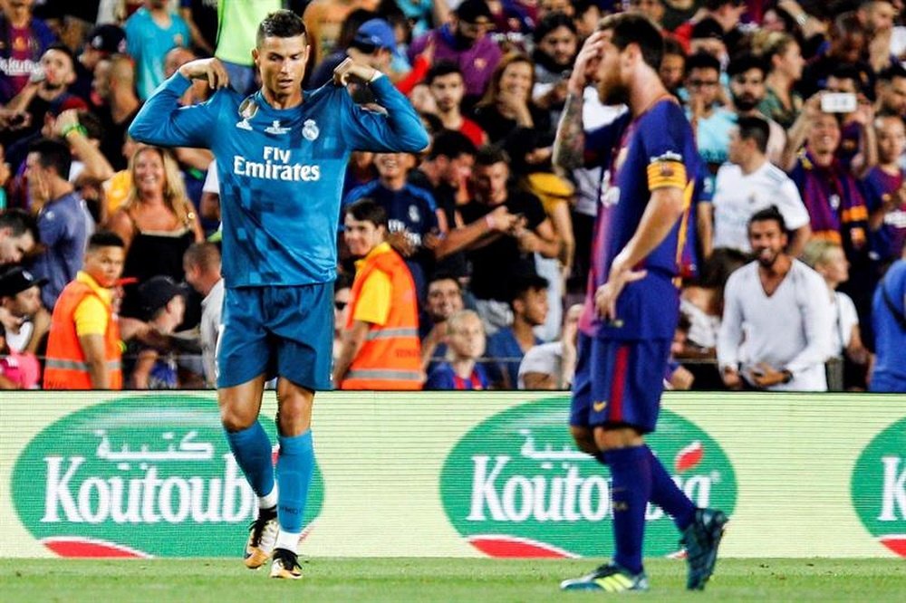 Le Portugais donne plus que Messi sur ce point-là. EFE