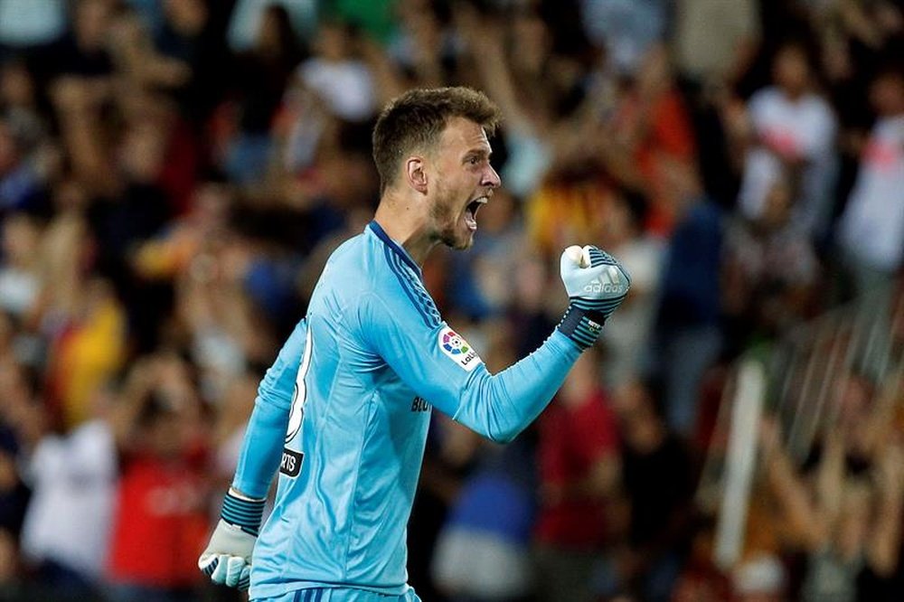 Neto alertó de los peligros del Real Madrid. EFE