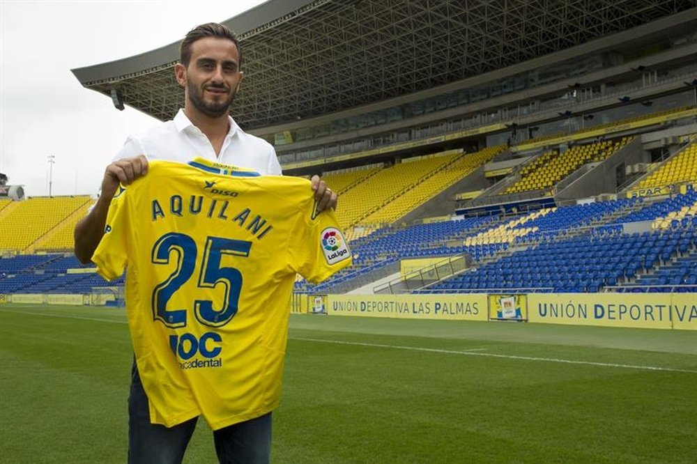 Aquilani podría debutar con Las Palmas en La Rosaleda. EFE