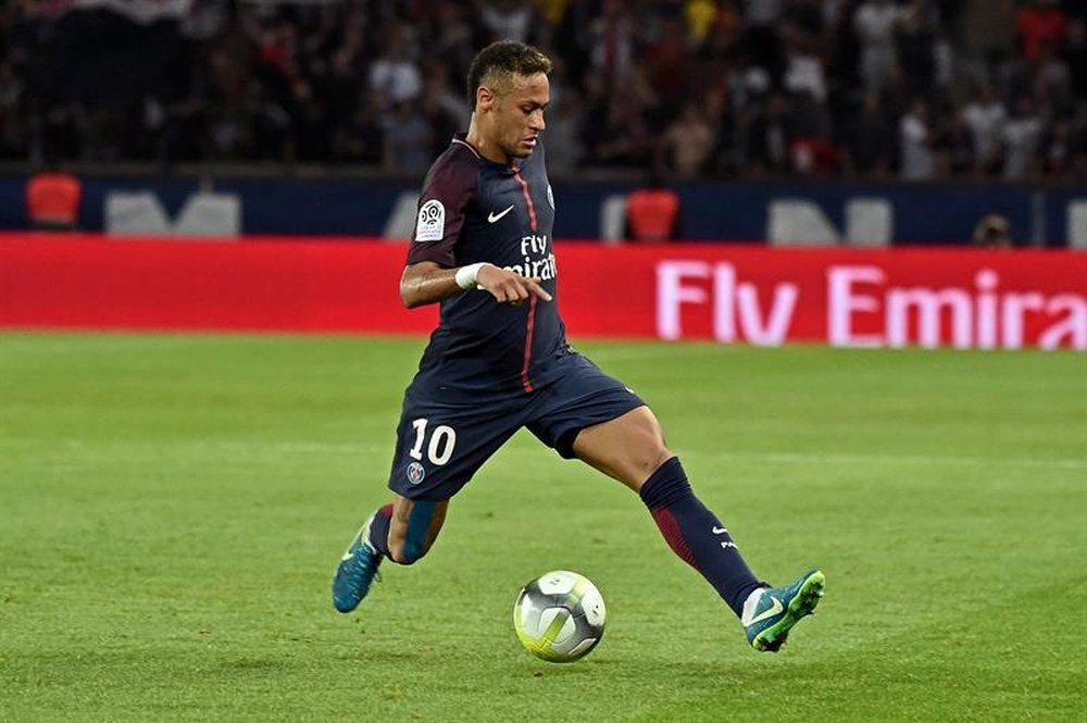 Neymar sous le maillot du PSG en Ligue 1. EFE