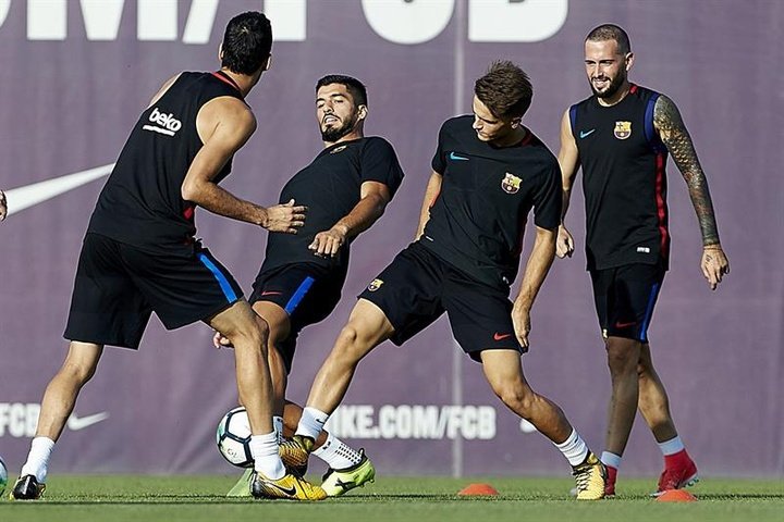 Valverde entrena con siete jugadores del filial antes del partido ante el Murcia