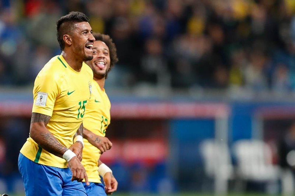 Paulinho is enjoying a purple patch in front of goal for his national side. EFE
