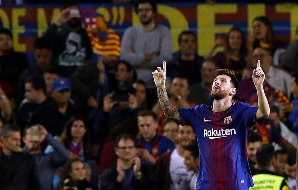 Leo Messi aún no ha hecho oficial su renovación con el Barcelona. EFE