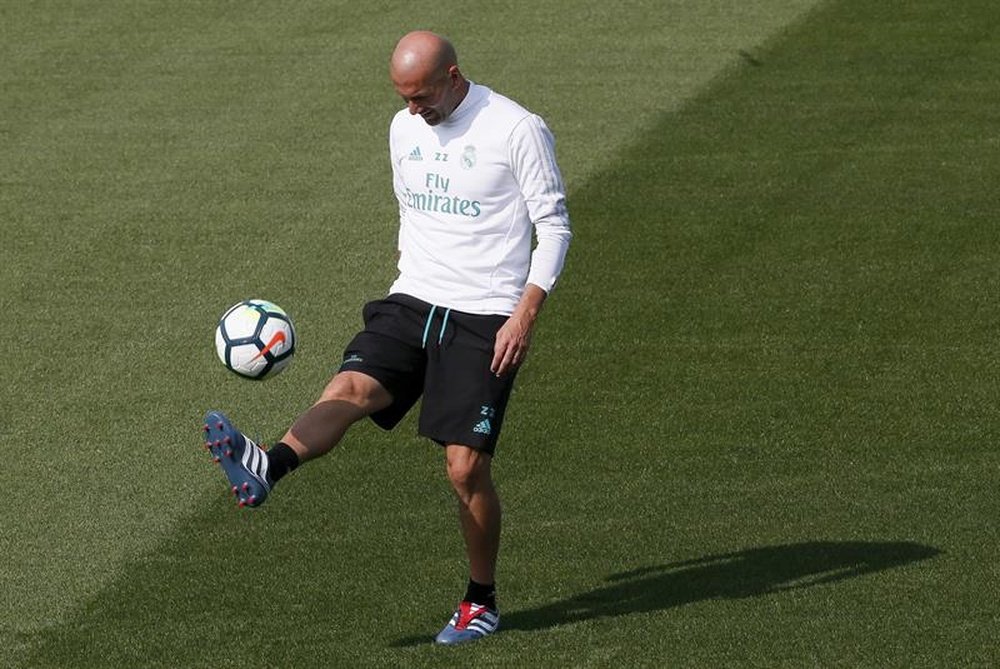 Zidane prépare le match de Ligue des champions. EFE