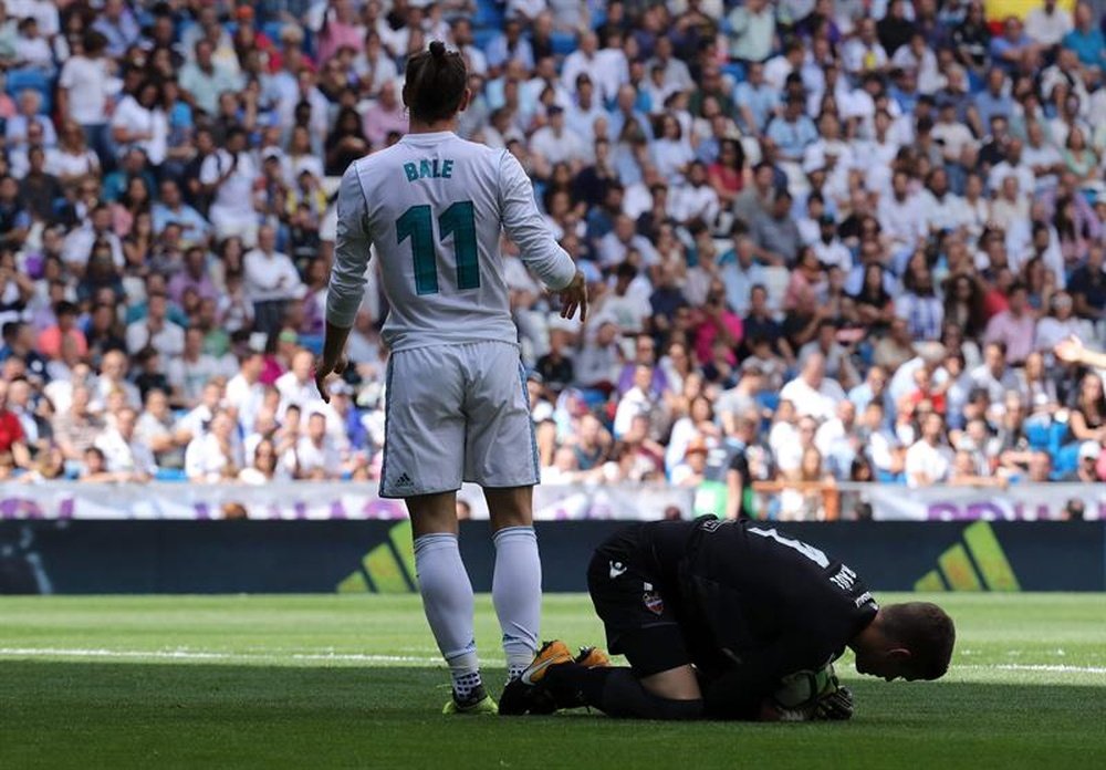 Bale volvió a ser pitado en el Bernabéu. EFE/Archivo