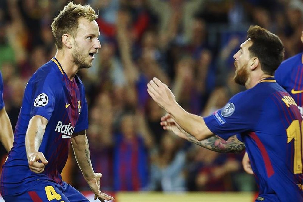 Inter y Milan van a por Rakitic. EFE/Archivo