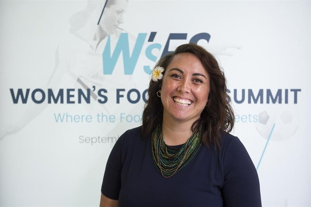 Sarai Bareman defiende la participación de más mujeres en la FIFA. EFE
