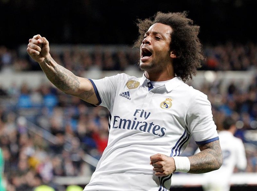 Marcelo has signed a contract extension with Real Madrid. EFE/Archivo