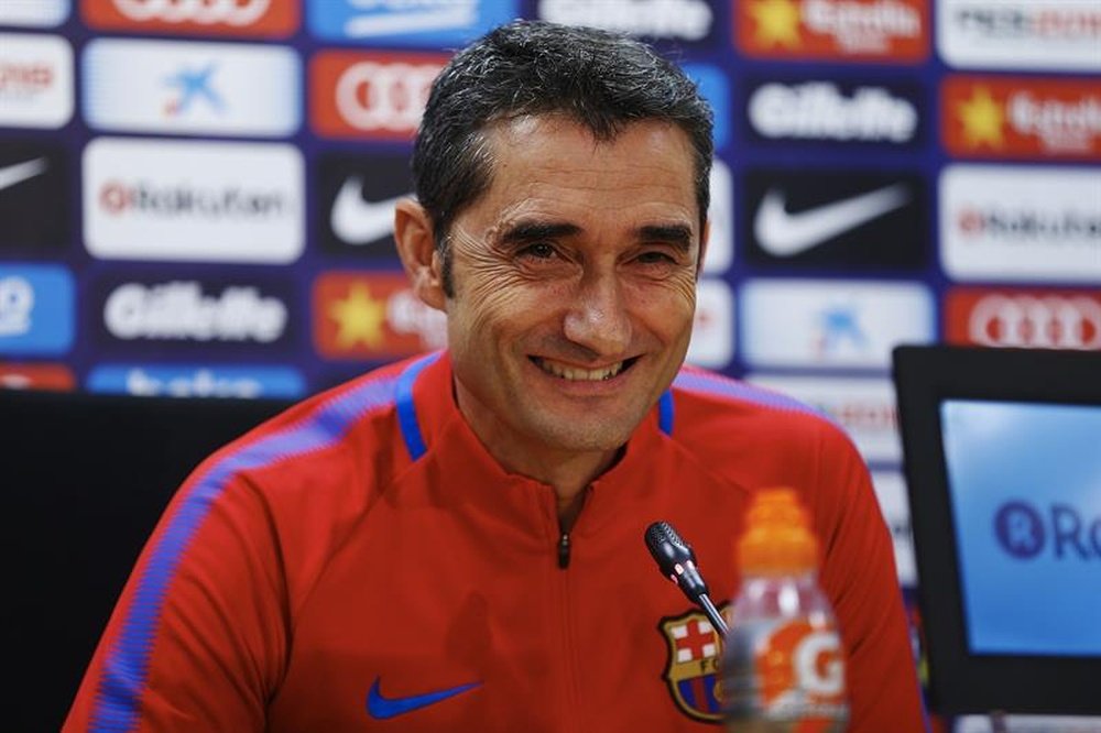 Valverde has won his first 5 La Liga games as Barcelona boss. EFE