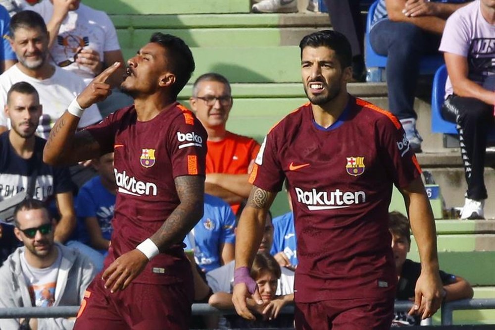 Paulinho está haciendo de Suárez en demasiadas ocasiones. EFE/Archivo