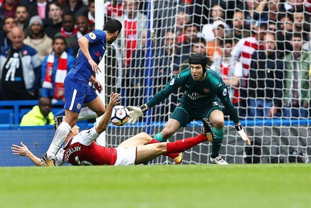 Chelsea failed to break down the Arsenal defence. EFE/EPA