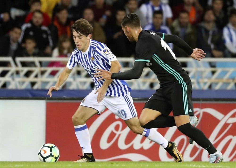 El jugador de la Real Sociedad habló tras la derrota ante el Madrid. EFE