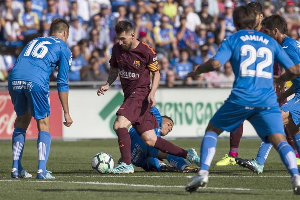 El Getafe visita el Camp Nou. EFE/Archivo