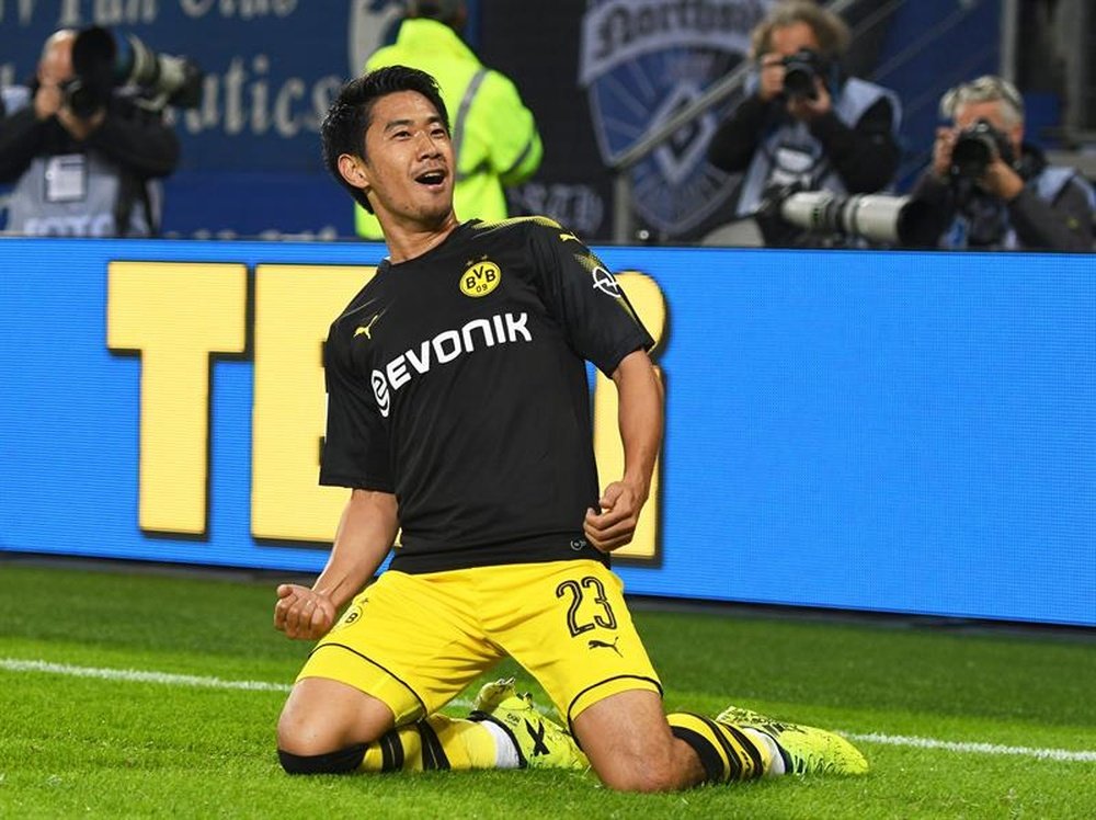 Kagawa marcó ante el Hamburgo. EFE