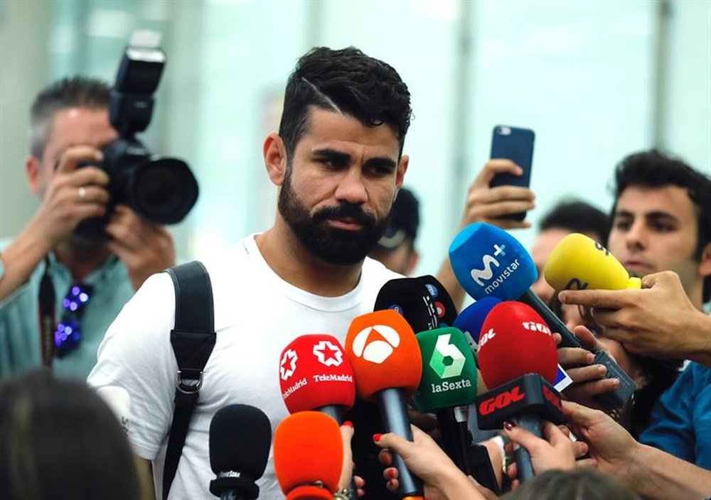 Así fue la llegada de Diego Costa a Madrid. EFE