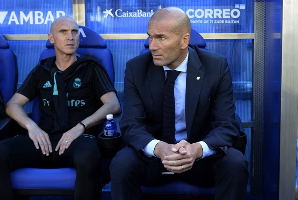 Zidane already knows his starting 11 for the Champions League tie against Dortmund. EFE