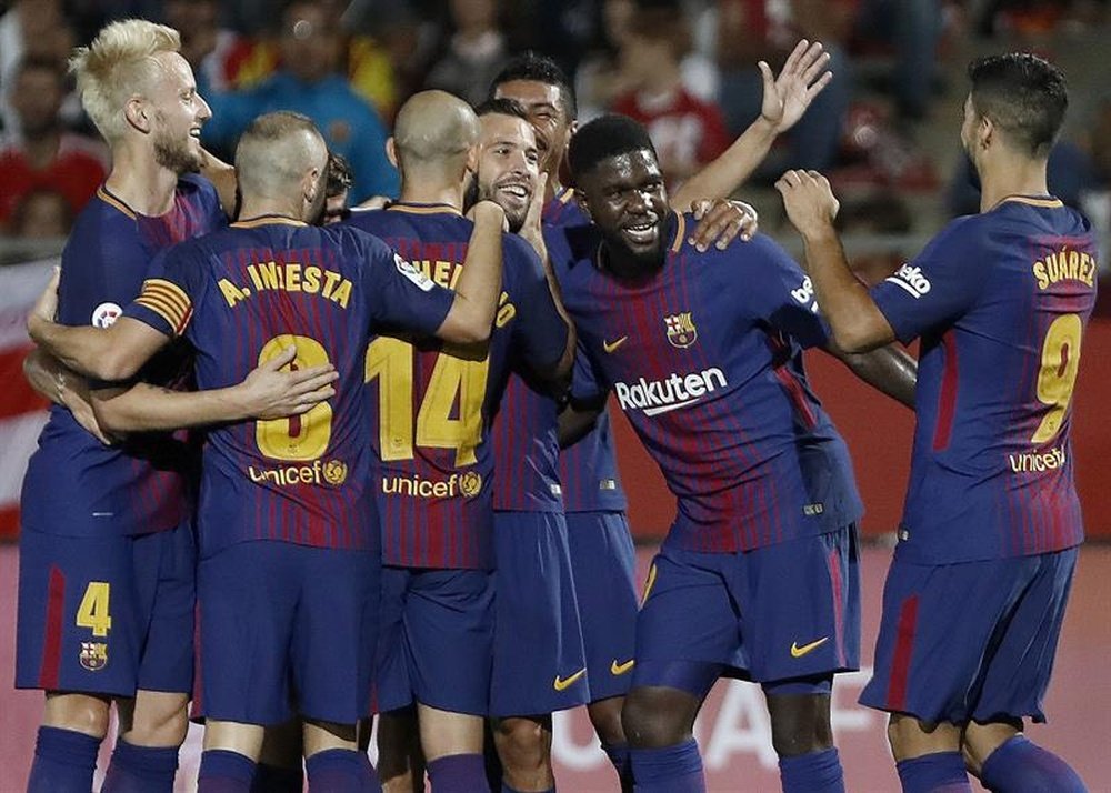 El Barcelona ha sumado tres goles marcados por rivales en propia meta. EFE