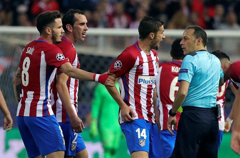 Gabi is not excited about the idea of Atletico Madrid exiting the Champions League. EFE/Archivo