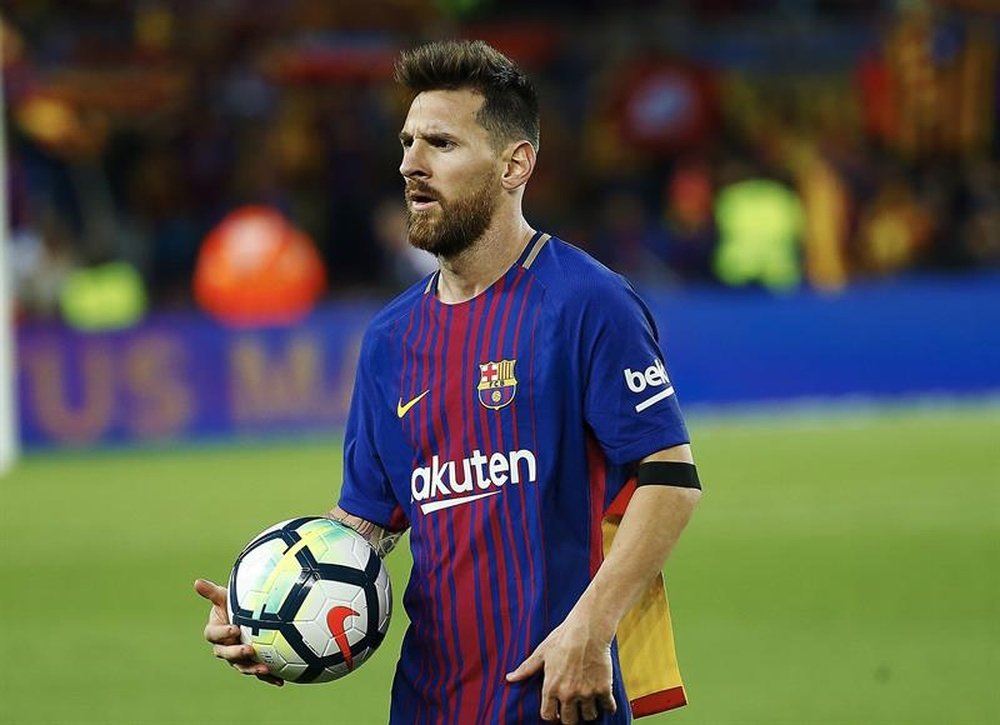 Messi sigue haciendo historia con el Barcelona. EFE