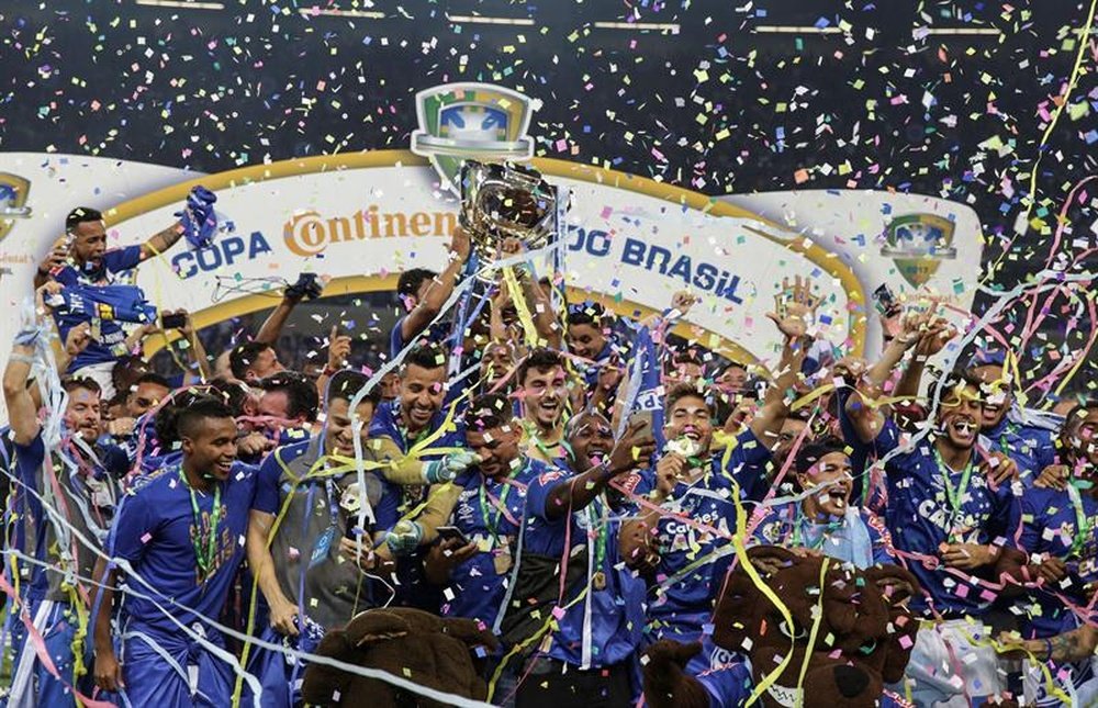 Cruzeiro, campeón de la Copa Brasil. EFE